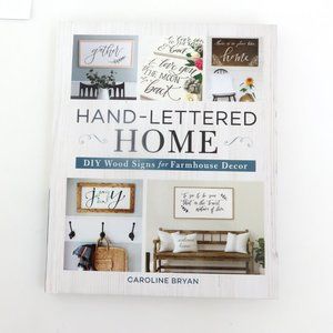 (#M) Hand-Lettered Home DIY Wood Signs for Farmhouse Decor hard cover book